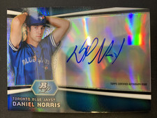 Daniel Norris 2012 Bowman Platinum Refractor Rookie Auto #AP-DN Blue Jays