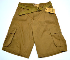 Vintage Cargo Shorts Youth Sz 14 Graphite Dark Khaki NWT
