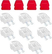 8PCS White Deer Whistles for Car, Universal Vehicle Animal Alert Warning Device