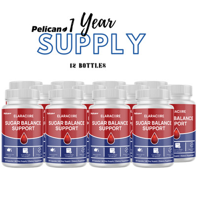Elaracore Sugar Balance Support- Blood Support- 12 Bottles- 720 Capsules