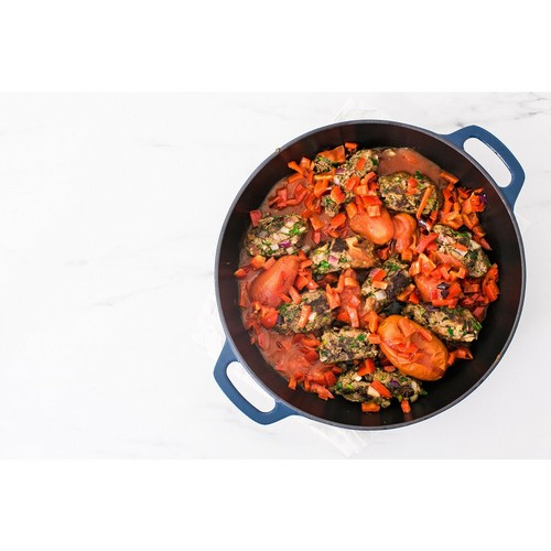 Genuine! CHASSEUR Cast Iron Round French Oven 26 cm 5 L Liquorice Blue! RRP $669 - Picture 4 of 8