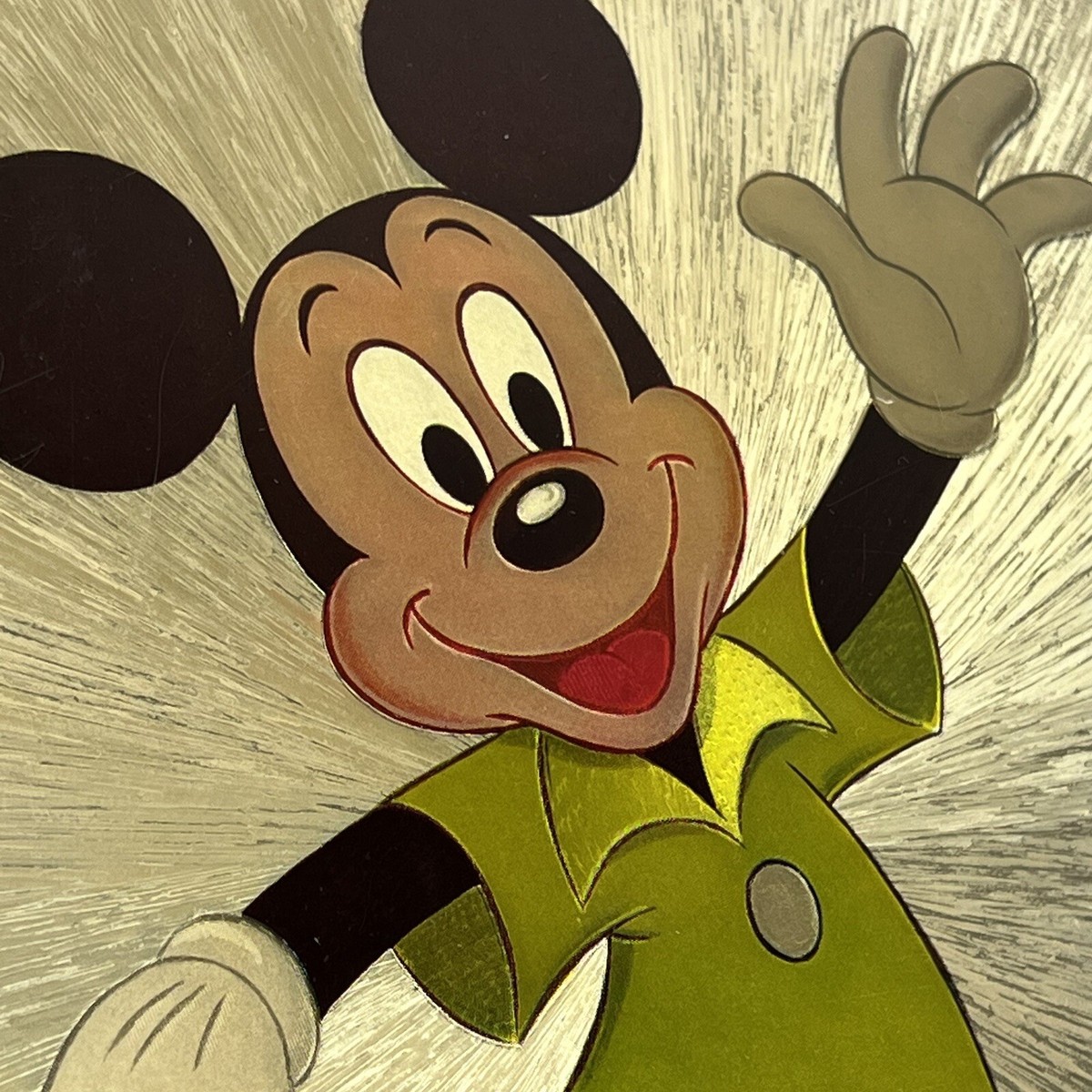 アンティークWALT DISNEY'S MICKEY MOUSE 木彫りポスター WALT DISNEY'S MICKEY MOUSE ポスター ミッキー - メルカリ