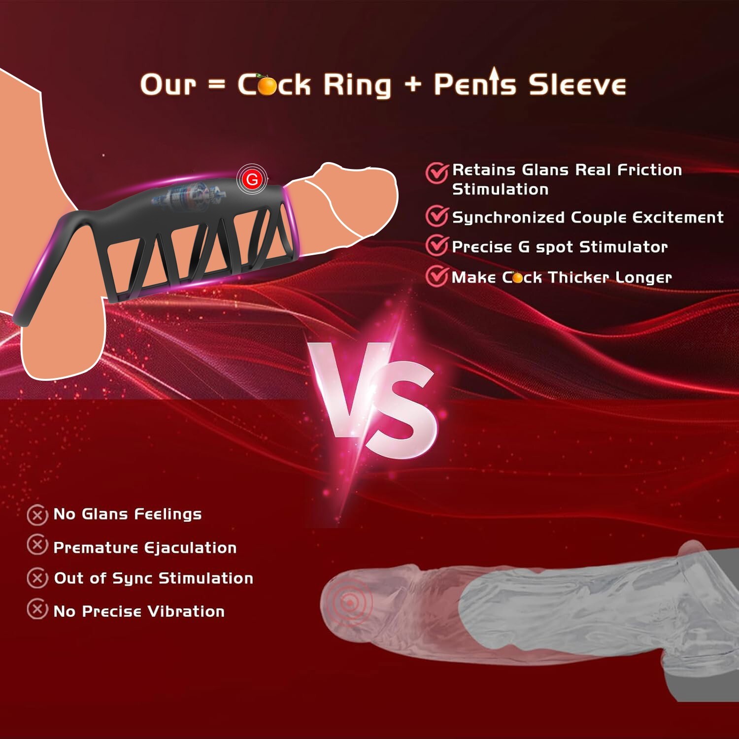 Male Cock Girth Enlarger Enhancer Big Penis Extension Extender Sheath Sleeve Men