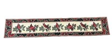Christmas Table Runner with Cardinal Holly Fabric Handmade. I3