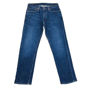 Leviâs 505 Blue Stretch Regular Straight Fit Jeans Size W34 L32 | eBay