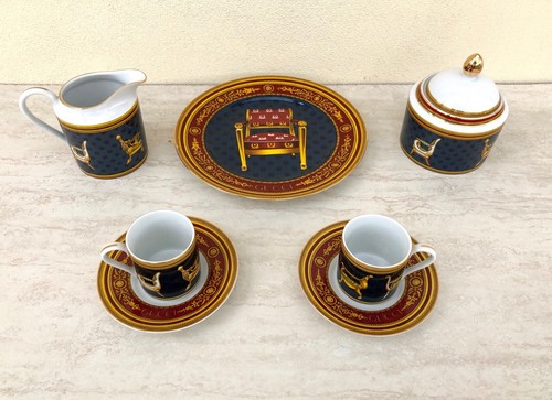 Set 2 tazze Caffè Gucci porcellana zuccheriera latte piatto biscotti coffe  dish | eBay