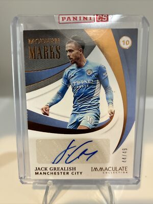 Jack Grealish 2021-22 Panini Immaculate SP Auto Autograph #