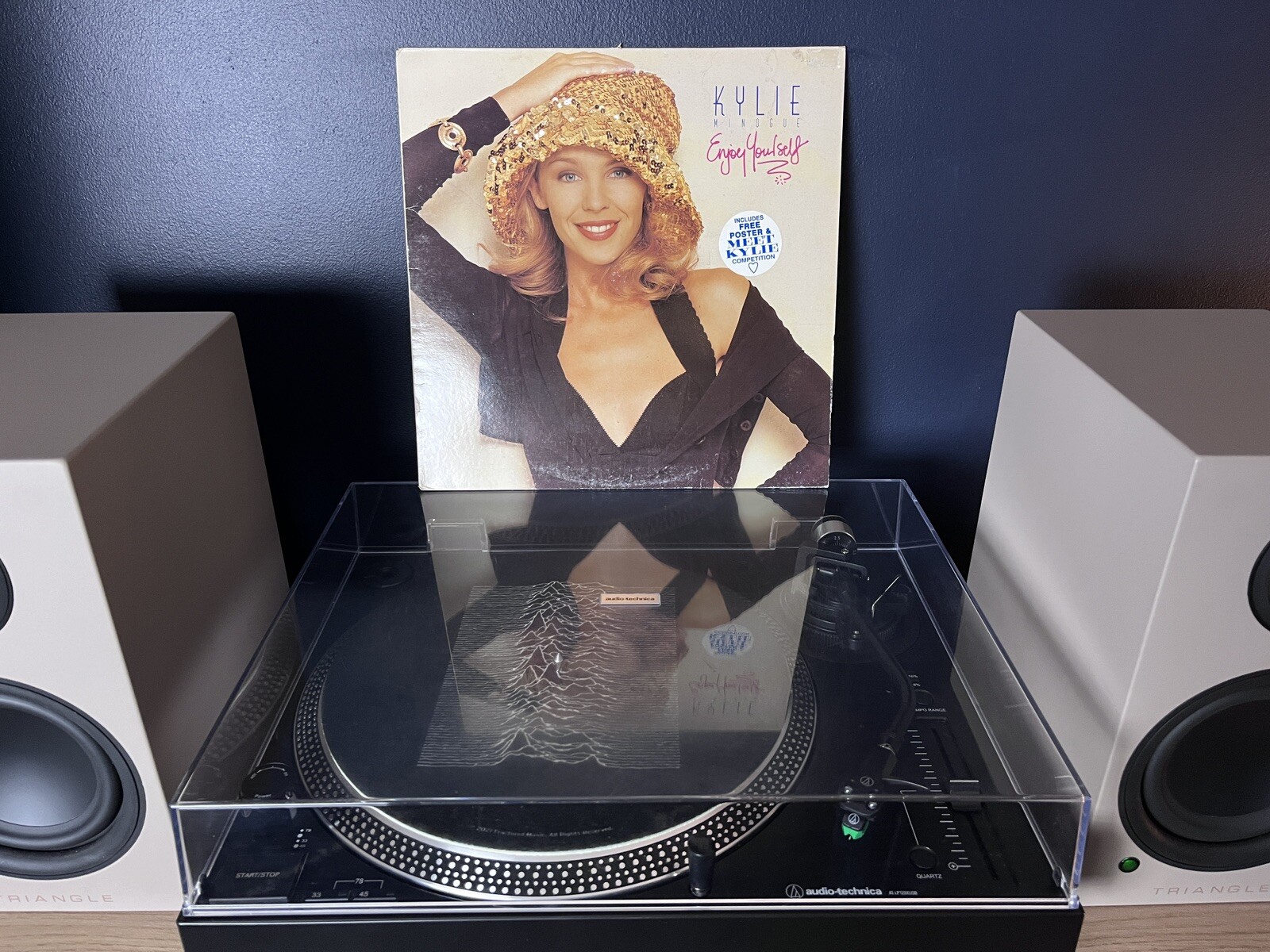 Kylie Minogue Enjoy Yourself UK 1989 Vinyl Record Album LP & Poster VG/VG