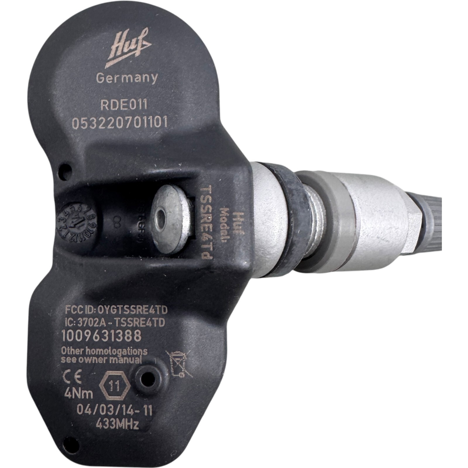 TPMS Sensor HUF RDE011V21 for PORSCHE Maserati Tesla Bentley Ferrari 4 PCS