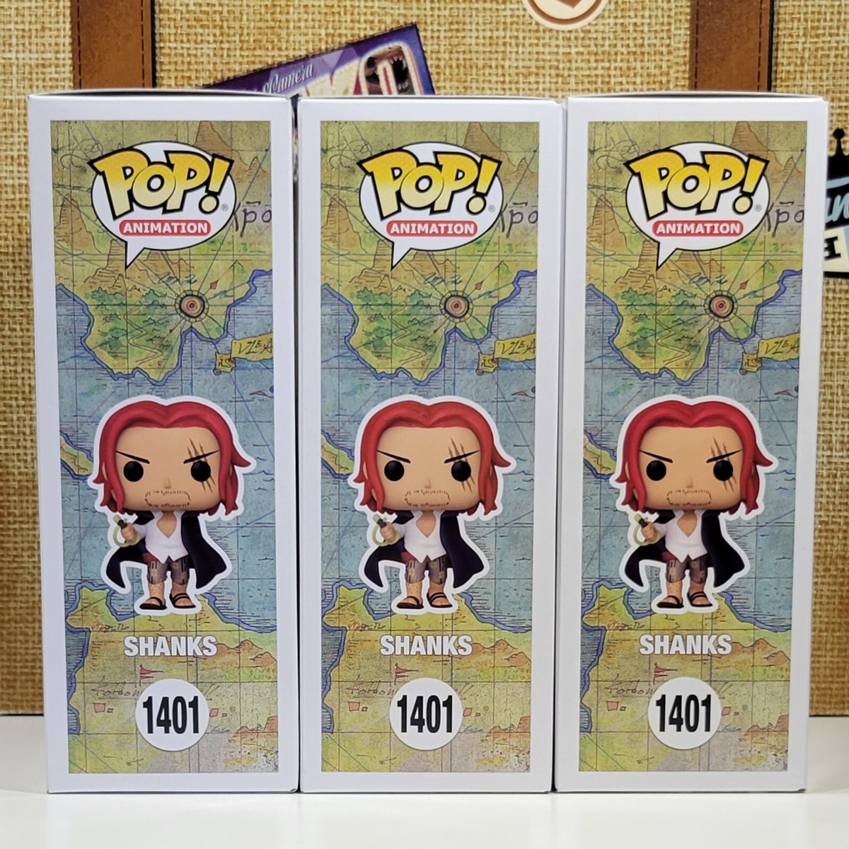ONE PIECE #1401 Shanks Wanted Poster Funko Pop! C2E2 Shared Near Mint