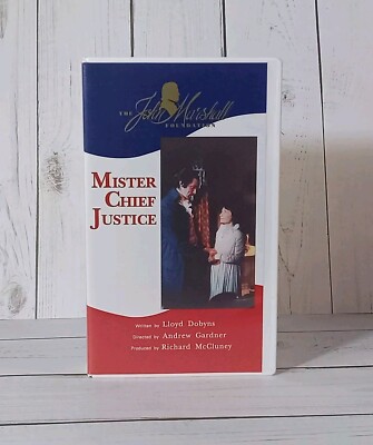Mister Chief Justice VHS Tape 1992 History/Documentary Lloyd Dobyns SHIPS FREE