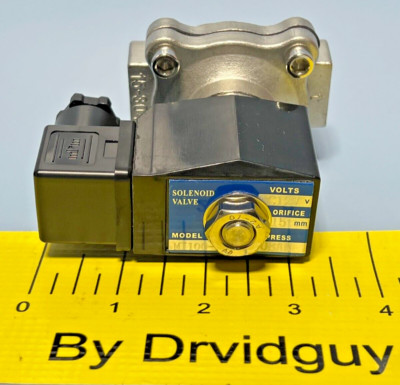 mPm MI100-15 1/2'' Stainless Steel Solenoid Valve; 12VDC; MI-100-SV-SS-12-SS