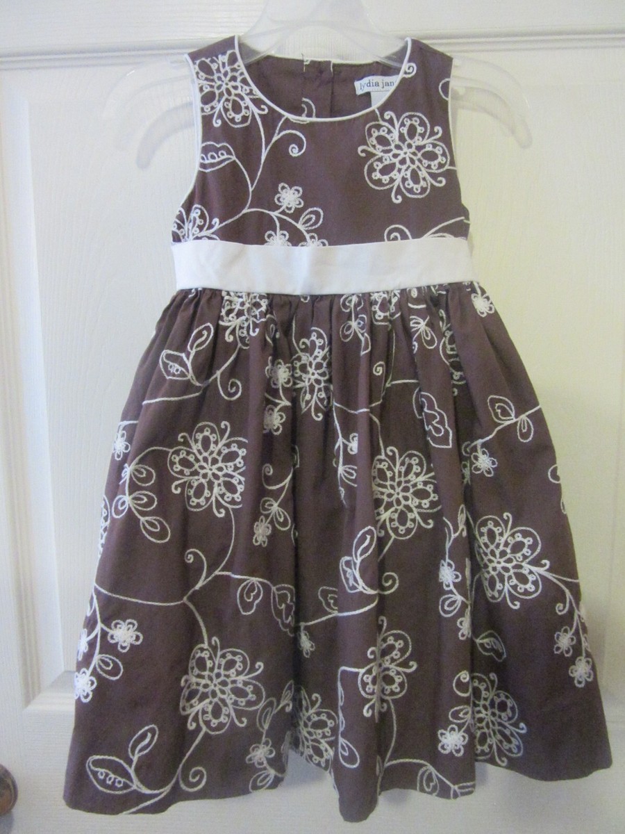 brown floral toddler dress Autumn Floral Dress 5