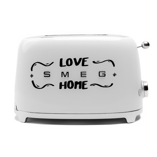 Smeg 2x2 Slice Black Toaster by Roxana Frontini Series "Love Sweet Home" - Picture 2 of 4