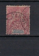 Senegal 1892-1893 Yvert 18 Navigation Commerce Inscription "SENEGAL DEPENDANCES"