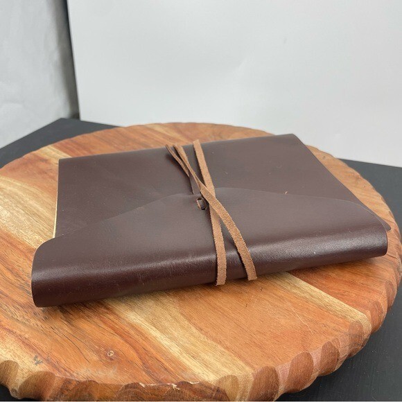 Barnes & Noble Bombay Large Leather Journal w/Tie 6x 8.5 inches eBay