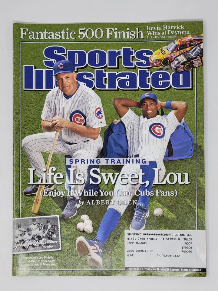 Lot of (3) 2007-08 Chicago Cubs Sports Illustrated - MLB, Soriano, Fukudome - Image 3 of 4