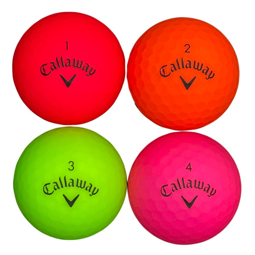 Callaway Supersoft Matte Color Mix AAAA Near Mint 24 Used Golf Balls 4A
