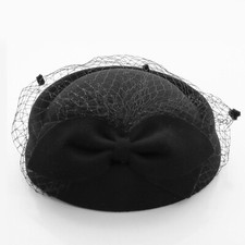 Frauen Baret Elegant Hut Pillbox Derby 1920er Jahre Filz Kirche Kappe Neu Show