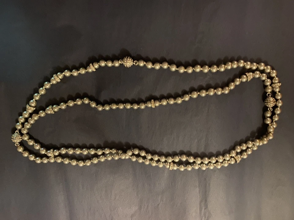 CHLOE & ISABEL серый жемчуг трансформируемый ожерелье / браслет новый с коробкой - Изображение 3 из 4