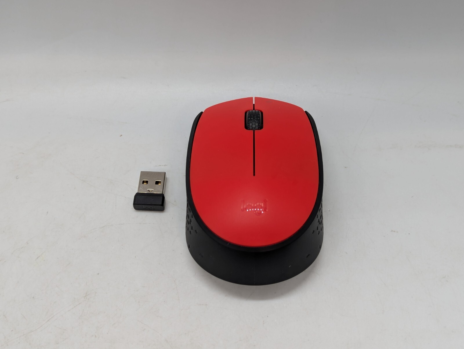 Logitech M171 wireless mouse 2.4 GHz USB receiver for PC laptop optical red