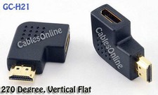 HDMI Male to Female Port Saver 270 , Vertical Flat