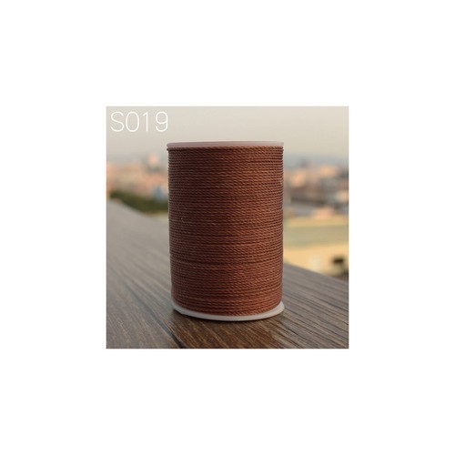 Professional 3 Strands Waxed Lined Thread 0.65mm 85M hand sewing leathercraft - Picture 27 of 49