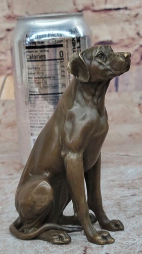 Heißguss Labrador Hund Skulptur - handgefertigte Bronze Jagd Haustier Figur - Bild 2 von 10