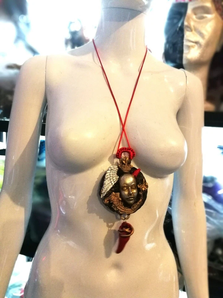 Talismán de la suerte poder efectivo atracción fortuna dinero colgante collar amuletos Foto 3 de 4