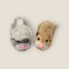 Zhu Zhu Pets Hamster Lot of 2 - NEW BATTERIES - CATS LOVE THESE TOY VINTAGE FUN