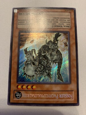 Yu-Gi-Oh! Fossil Dyna Pachycephalo LODT Secret Rare Lightly Played 