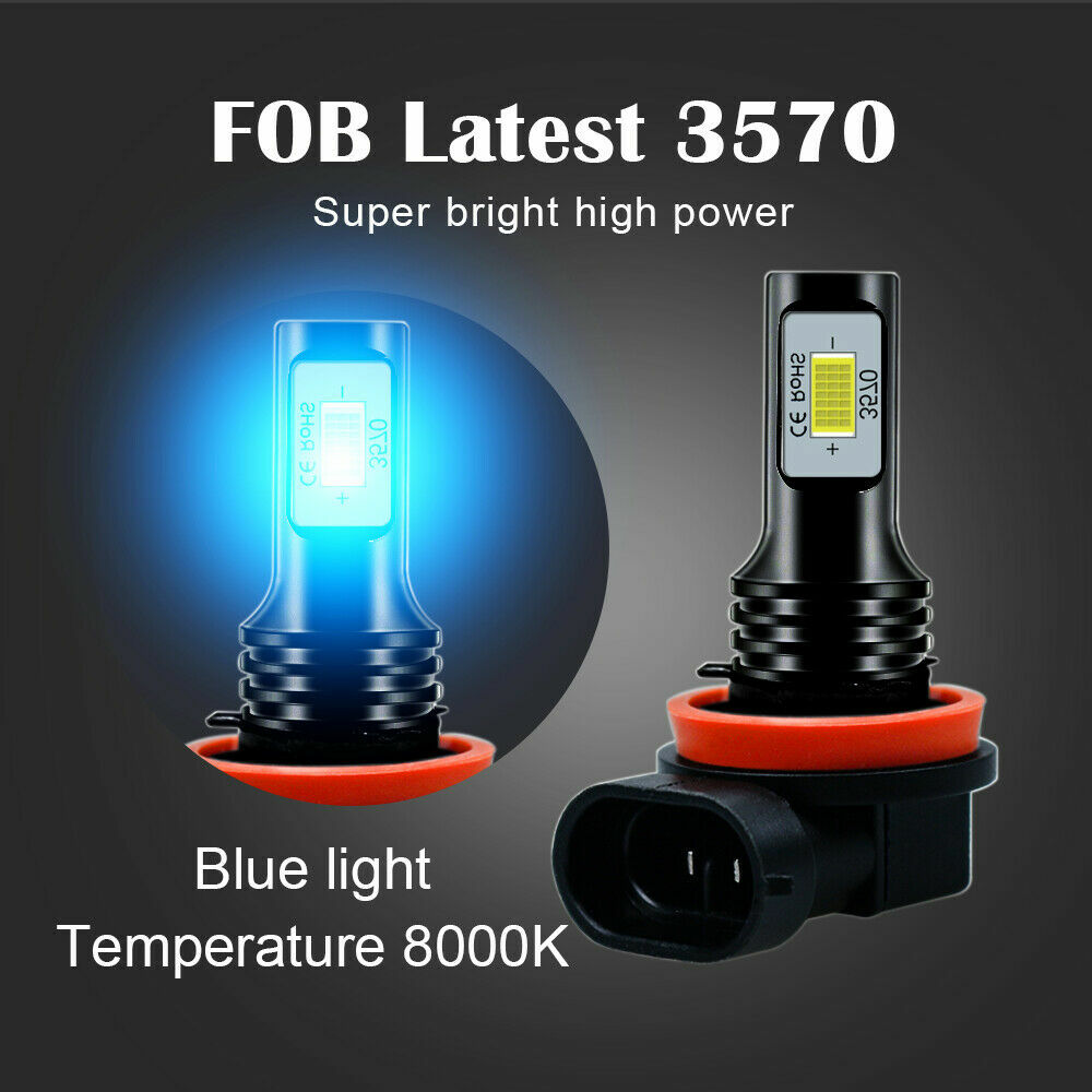 4-Piece LED Headlight & Fog Light Combo – H13/H11 8000K Ice Blue For Nissan Sentra 2004-2012 – SHENKENUO