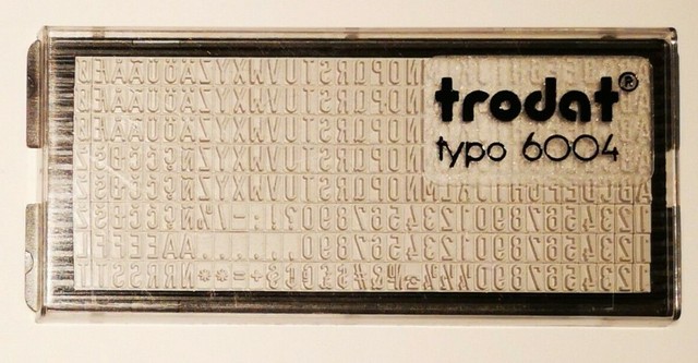 Trodat Set Lettere 6004 - 288 Caratteri 4mm Per Timbri Personalizzati - Foto 6