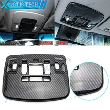 ABS Carbon Fiber Look Interior Reading Light Protect Trim For Toyota Camry 18-25