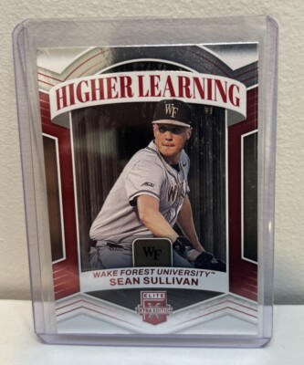 Sean Sullivan 2023 Elite Extra Edition Higher Learning #HL-1 Insert Wake Forest