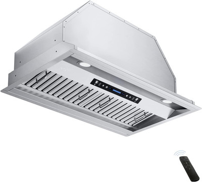 36 Inch Built-In/Insert Range Hood 900 CFM, Ducted/Ductless Convertible Duct, St