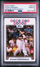 2008 Topps Update Home Run Derby Evan Longoria #UH172 PSA 10 Rookie Pop 15