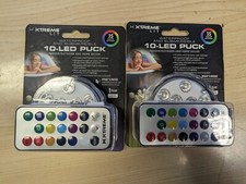 2 X 10-LED Waterproof Submersible Lights With Remote Lot Of 2 Brand New