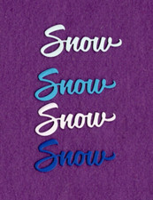 WINTER SNOW die cuts scrapbook cards