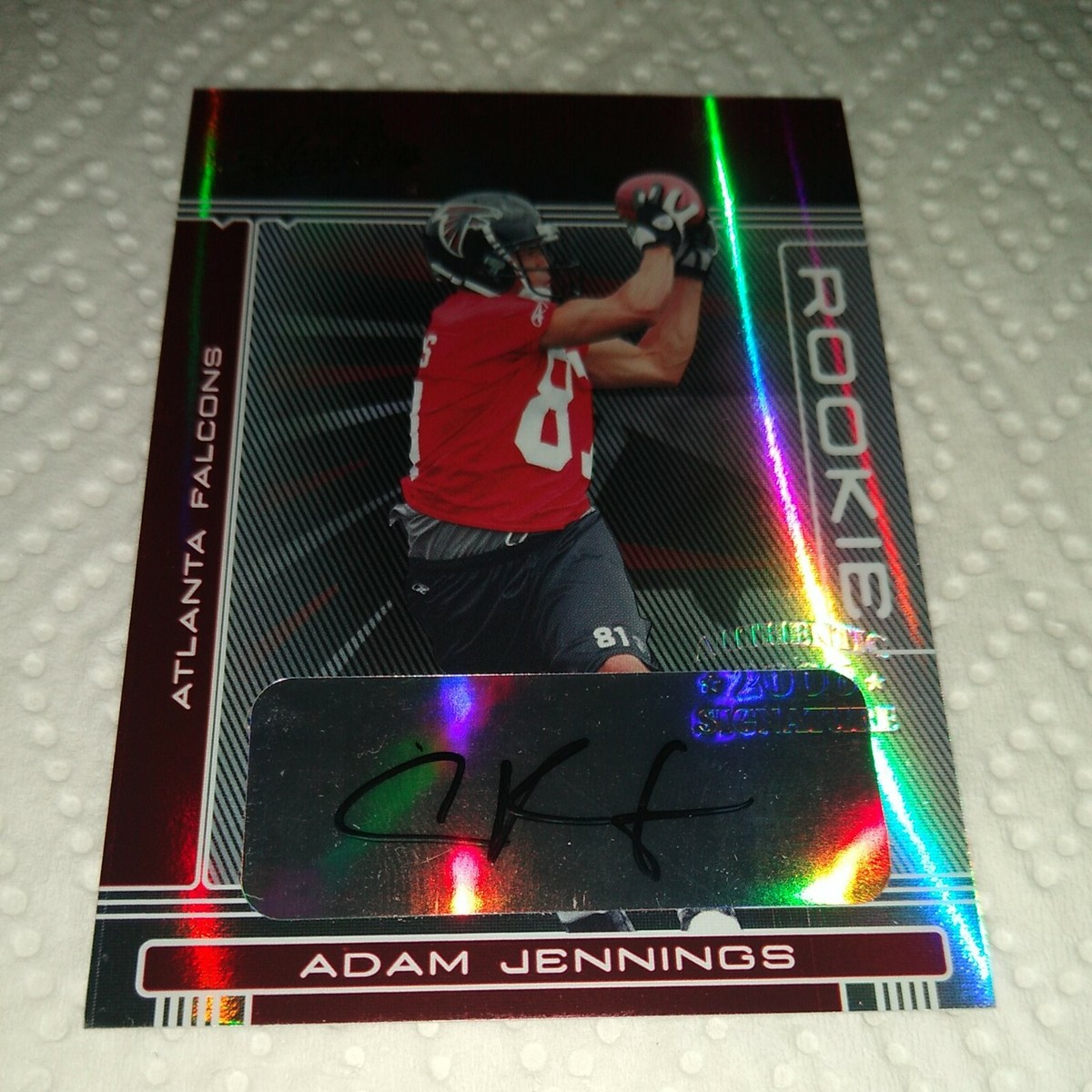 Adam Jennings 2006 Absolute Autograph Rookie #248 Falcons Fresno