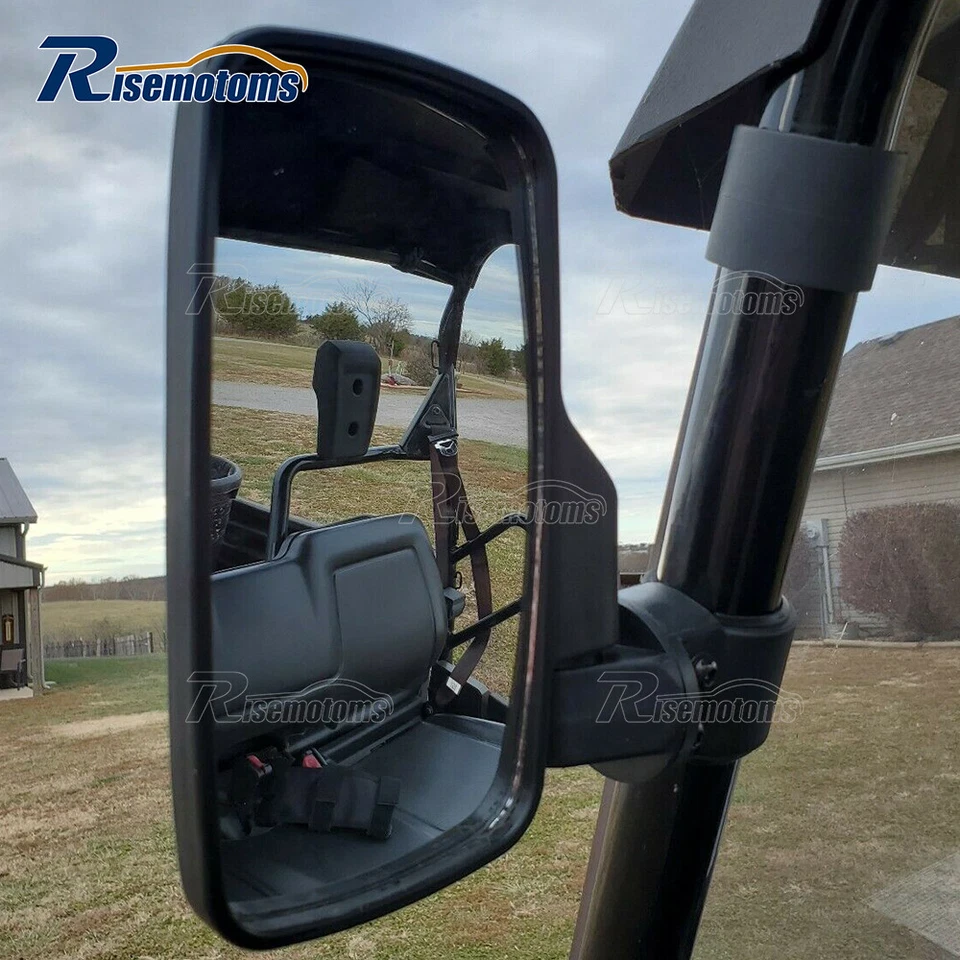 Rear Center Side View Mirrors Kit w/Handle Grap Kit For Kawasaki Teryx 4 750 800 - Изображение 2 из 4