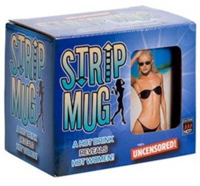 Strip Tasse ~ Nackte Dame Stripp Model ~ Neuheit Hitze Striptease Nackt Wichtel