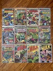 Lot of 12 Vintage Marvel Comics The Defenders and The Incredible Hulk 1970s