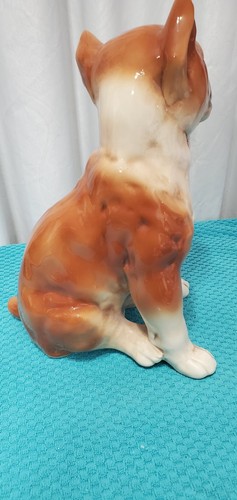Statuina cane boxer ceramica Danari vintage Dana CR-013 - 12 1/2" alta bellissima** - Foto 3 di 14