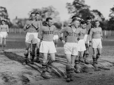 1930s Boston Soccer Football Team Vernacular Photo Negative Sports History P5N