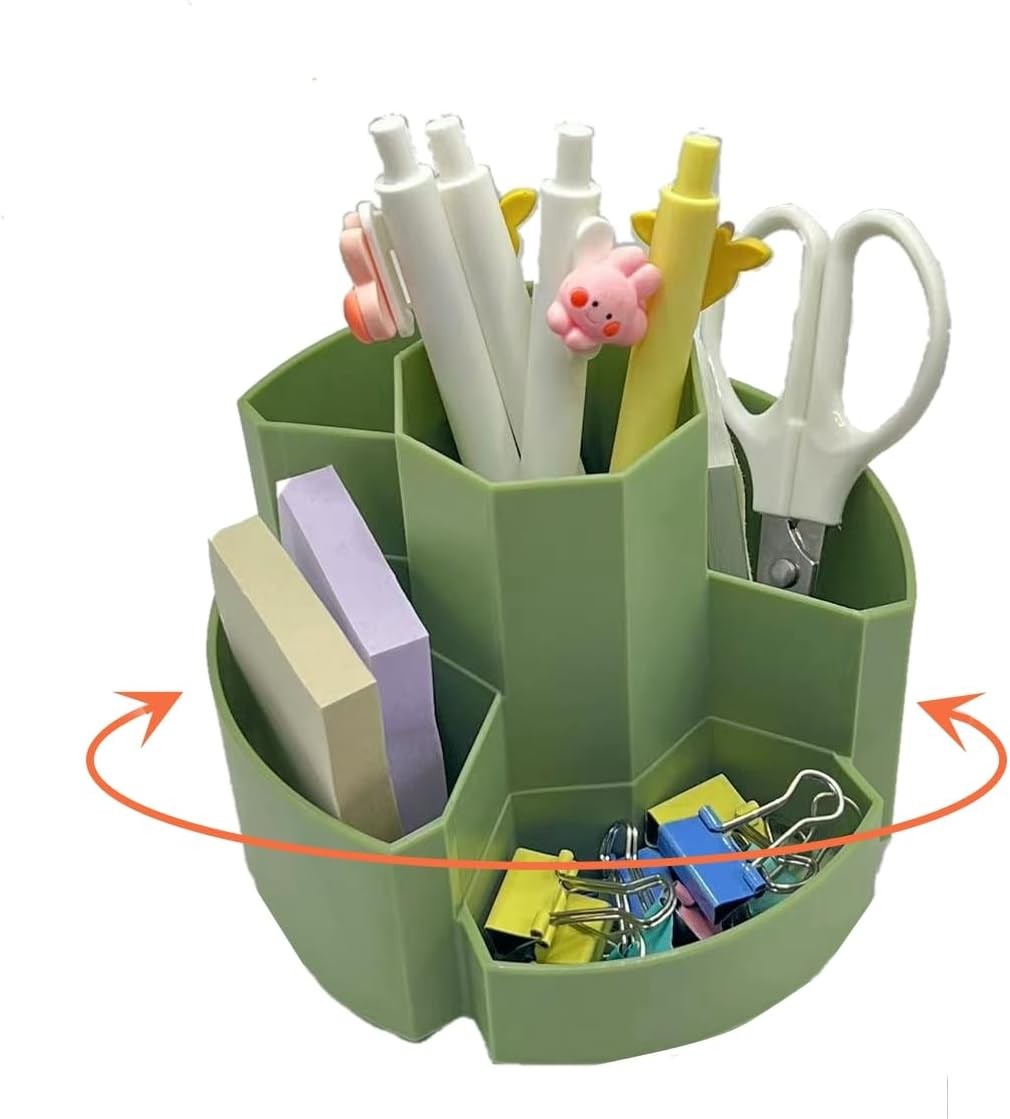 Pen Holder Desk Organizers Green Desktop Storage Stationery 