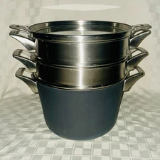 Calphalon Premier Space Saving 8 Quart Hard Anodized Nonstick Multi-Pot with Lid