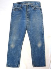 Levis Vintage Denim Pants 1980's 501 Blue Jeans USA Patch Levi Strauss 36X34