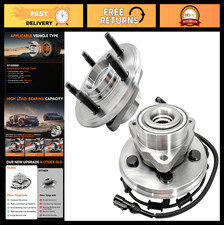 Conjunto de buje de cojinete de rueda delantera de 2 piezas 5 orejetas con ABS para Ford Explorer, Lincoln Avi