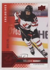 2022 Team Canada Juniors Women's WC UD Exclusives 69/100 Melodie Daoust #48 15k9
